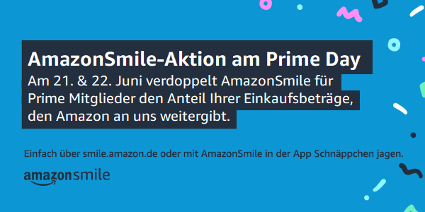 Jetzt noch mehr Spenden beim Amazon Prime Day – 21.-22.6.